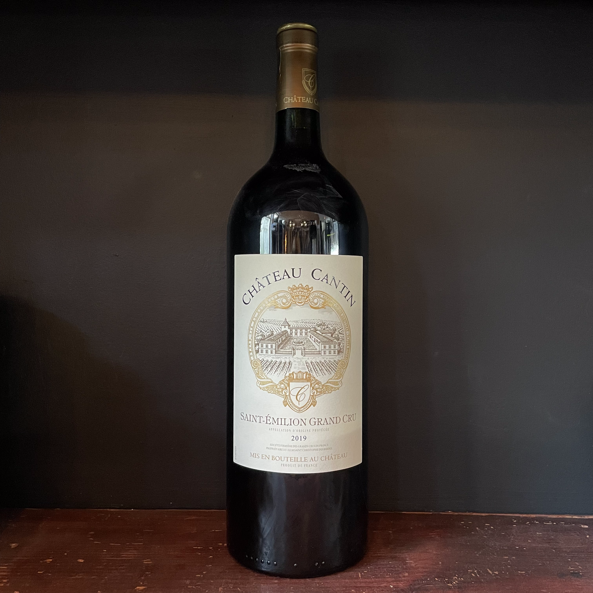 BORDEAUX - CHÂTEAU CANTIN - SAINT EMILION GRAND CRU - 2019 MAGNUM.
