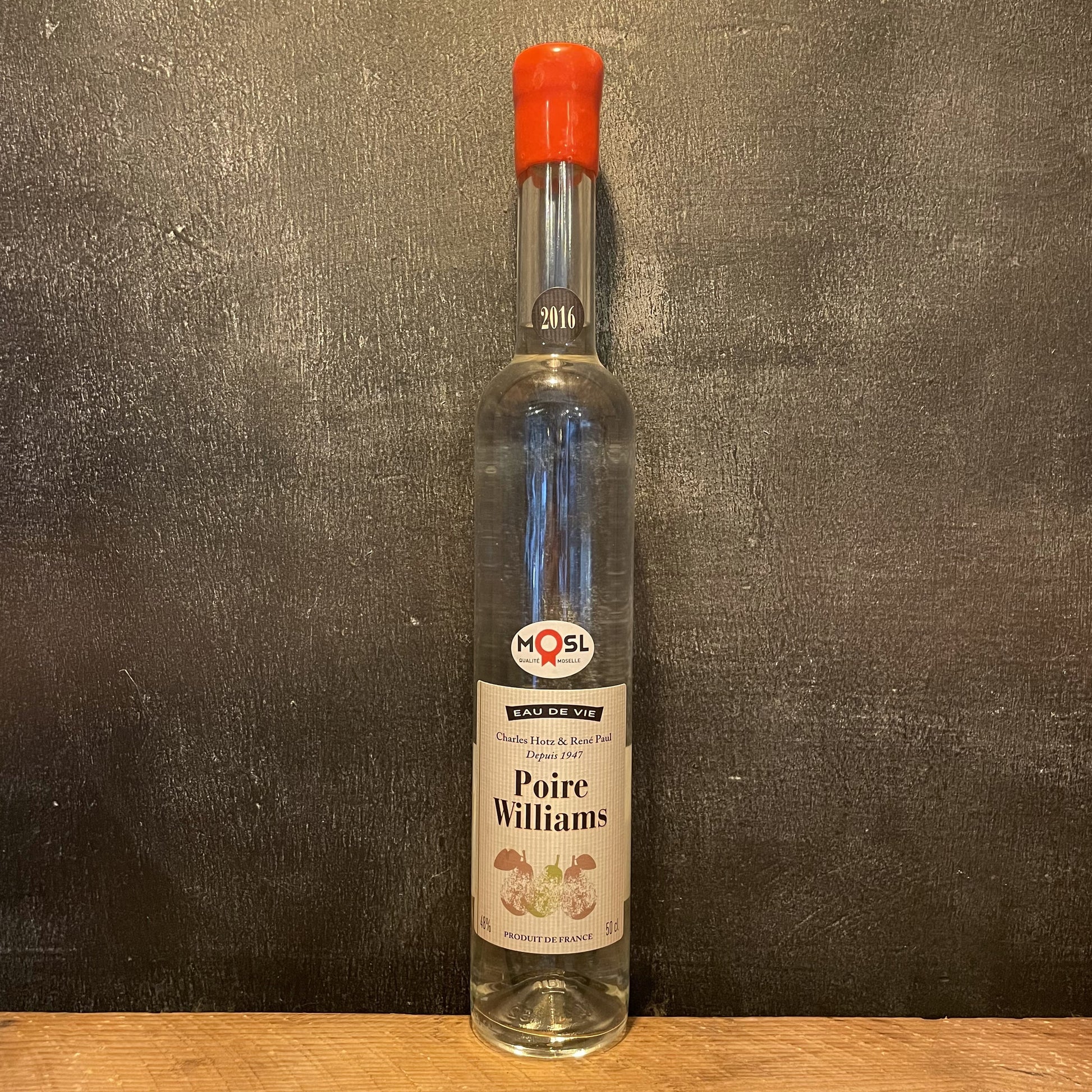 EAU DE VIE - CHARLES HOTZ & RENÉ PAUL - POIRE WILLIAMS - 2016