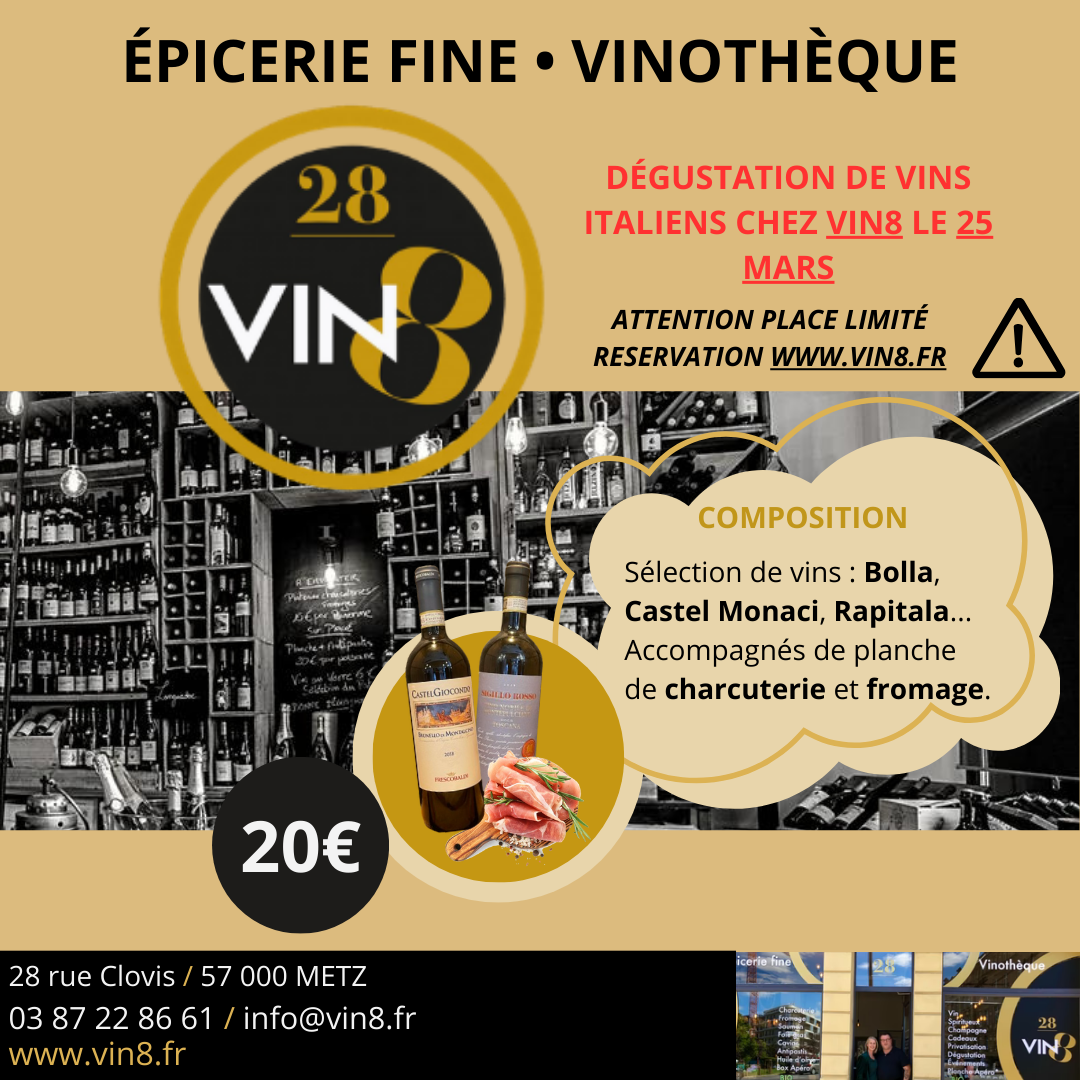 Dégustation de Vins Italiens - 25 Mars 2025