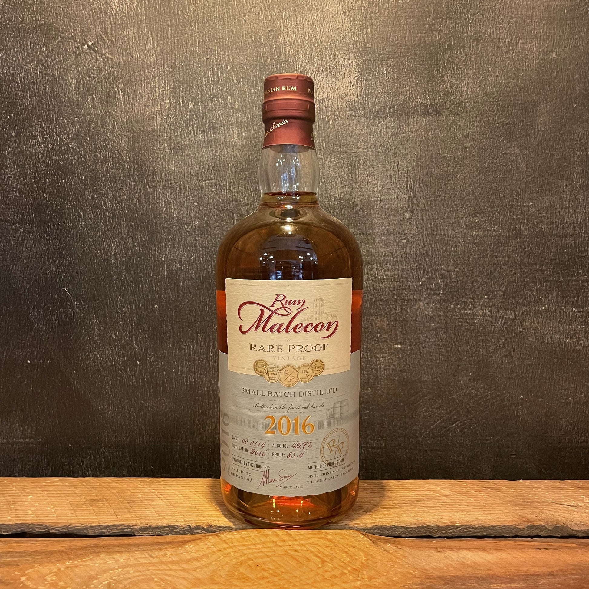 RHUM - RUM MALECOY - RARE PROOF - 2016